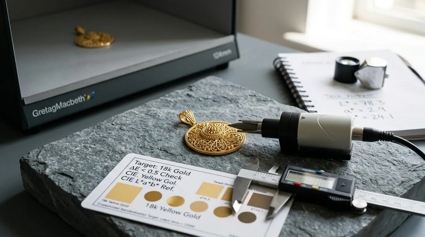 Jewelry Master Sample Color Standardization