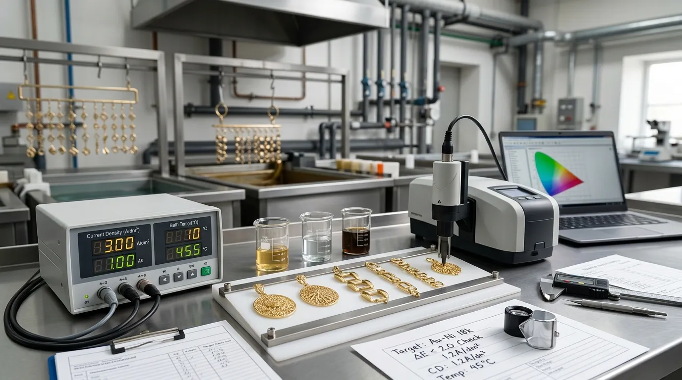 Precision Electroplating Parameters Color Consistency