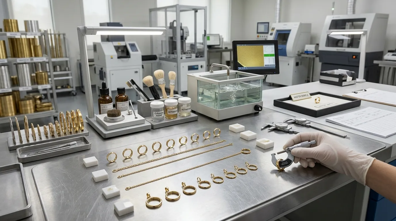 jewelry manufacturing quality control plating process inspection